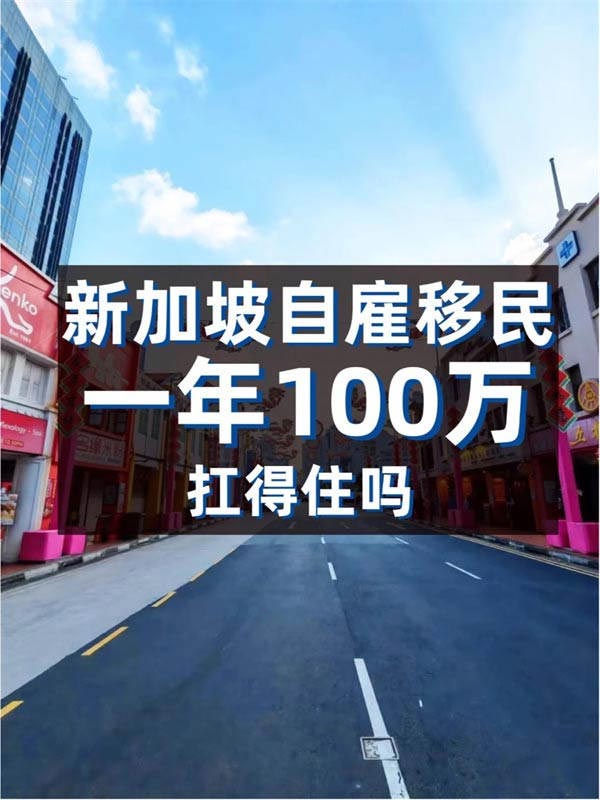 新加坡移民，一年100萬扛得住嗎？