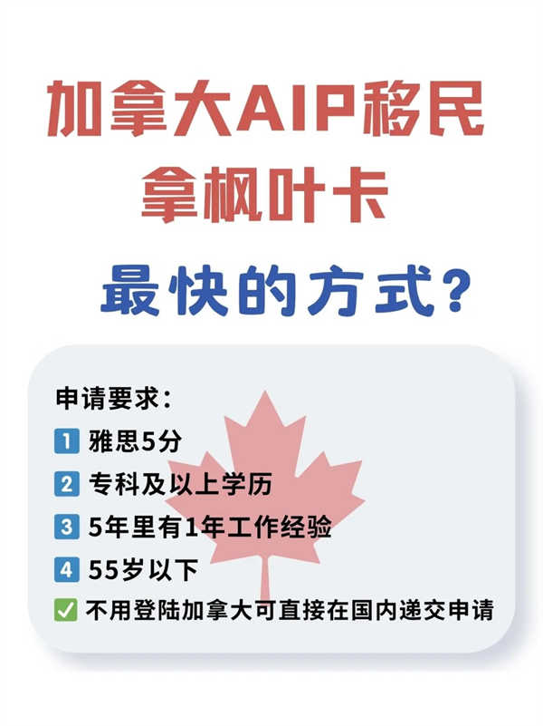 加拿大大西洋AIP移民，拿楓葉卡最快？